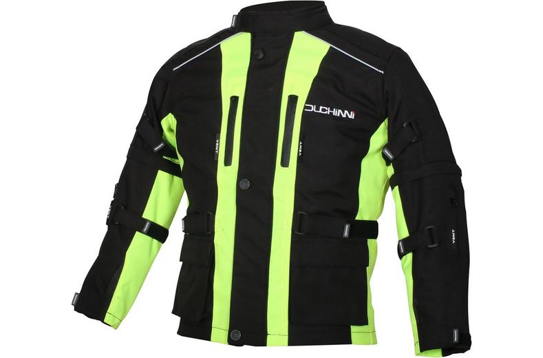 Duchinni Jago Youth Motorcycle Jacket - Black and Neon, XS Duchinni Jago Youth Motorcycle Jacket - Black and Neon, XS
