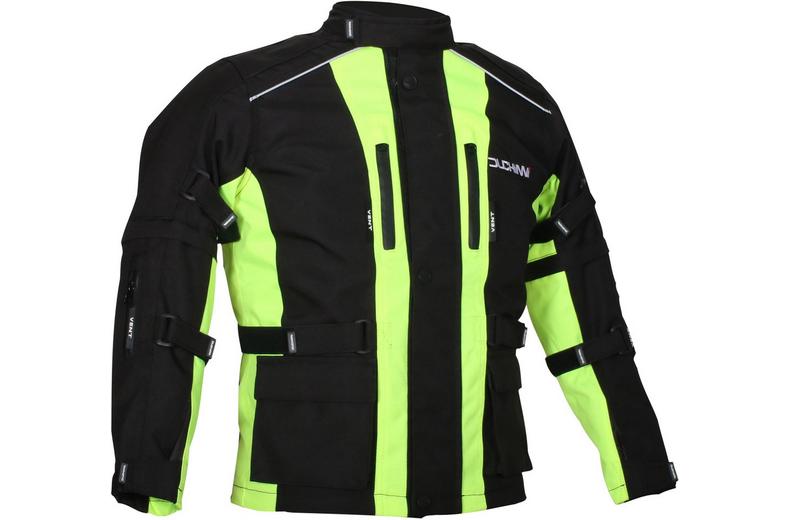 Duchinni Jago Youth Motorcycle Jacket - Black and Neon, XS Duchinni Jago Youth Motorcycle Jacket - Black and Neon, XS