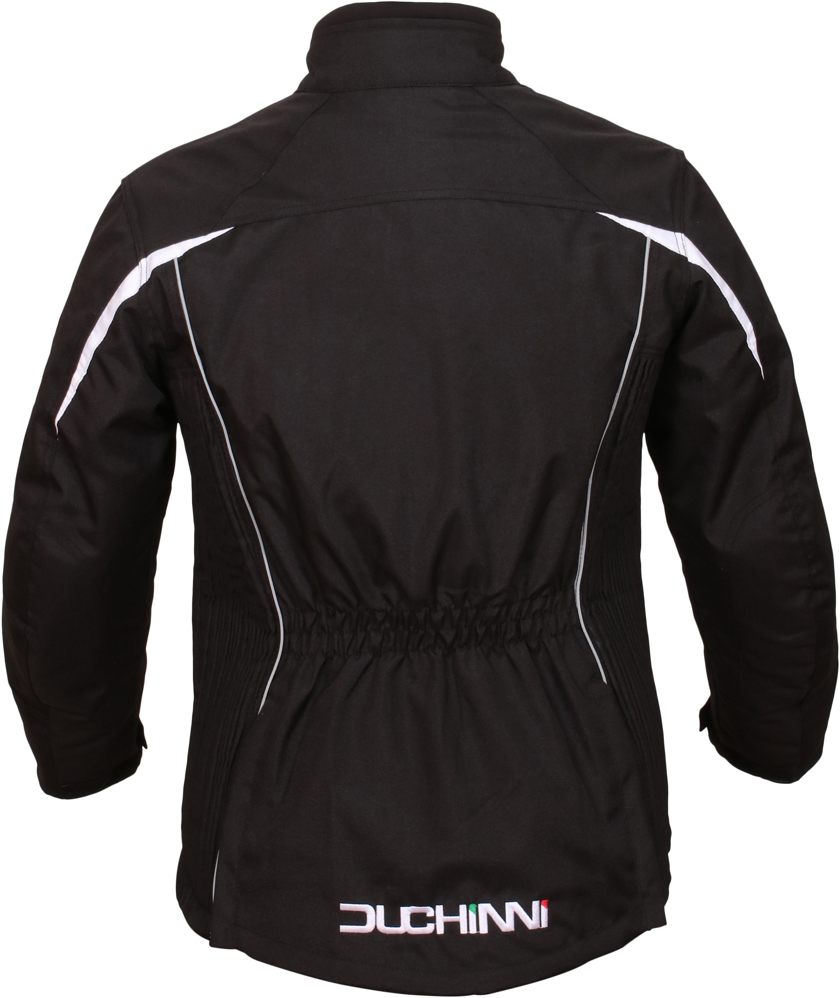 Duchinni Vienna Ladies Motorcycle Jacket - Black and White