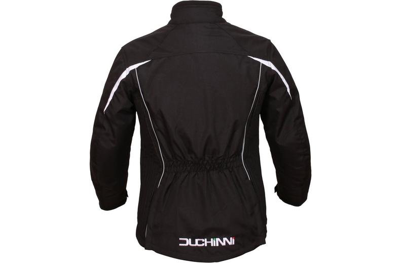 Duchinni Vienna Ladies Motorcycle Jacket - Black and White Duchinni Vienna Ladies Motorcycle Jacket - Black and White