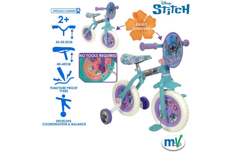 Stitch 2 in 1 Training Bike - 10" Wheel Stitch 2 in 1 Training Bike - 10" Wheel