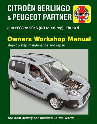 Haynes Citroen Berlingo Peugeot Partner Diesel 2008 2016 Manual