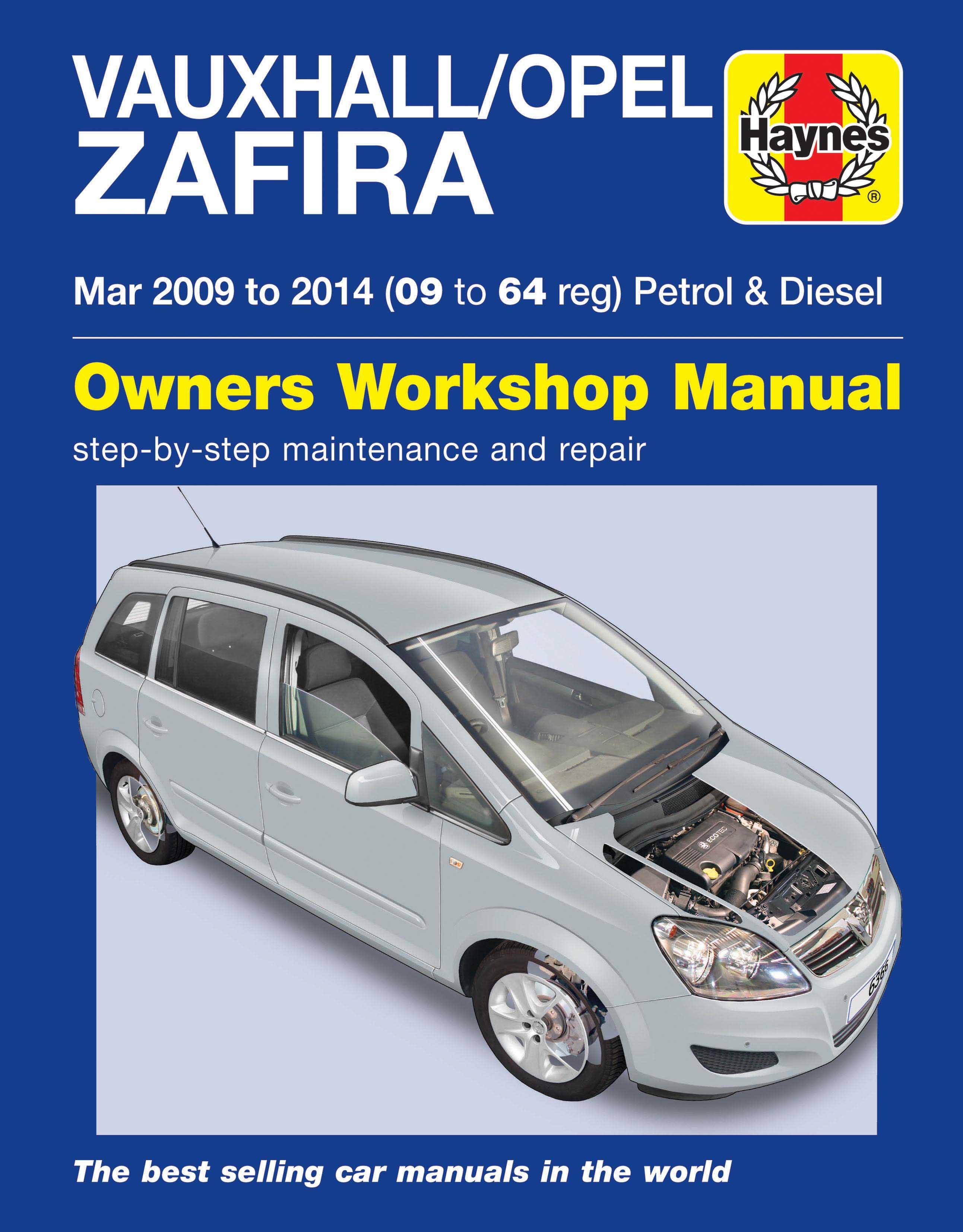 Vauxhall/Opel Zafira P & D (2010-2014) Haynes Manuals