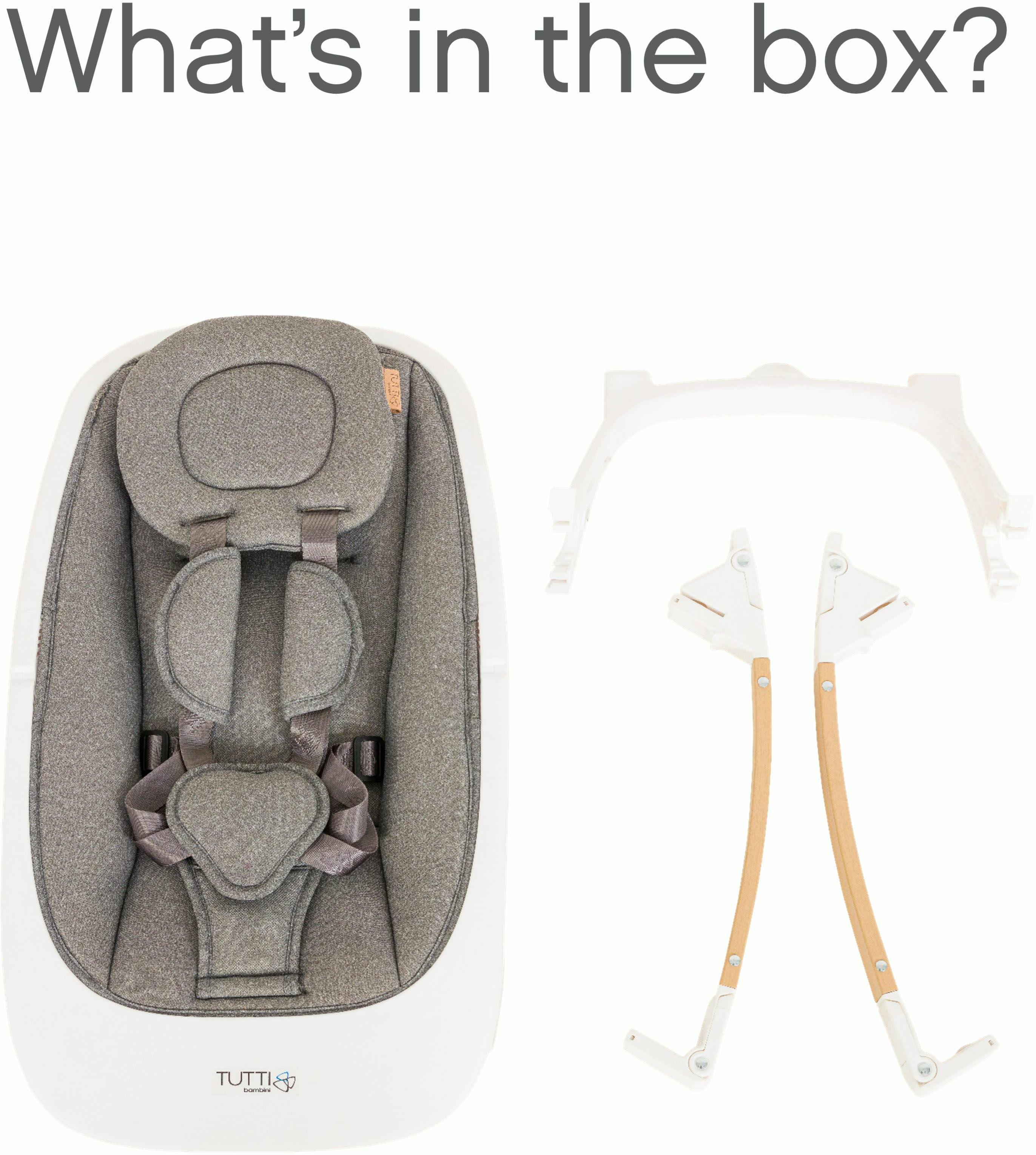 Tutti Bambini Nova Birth -12 Yrs Highchair - White/Oak