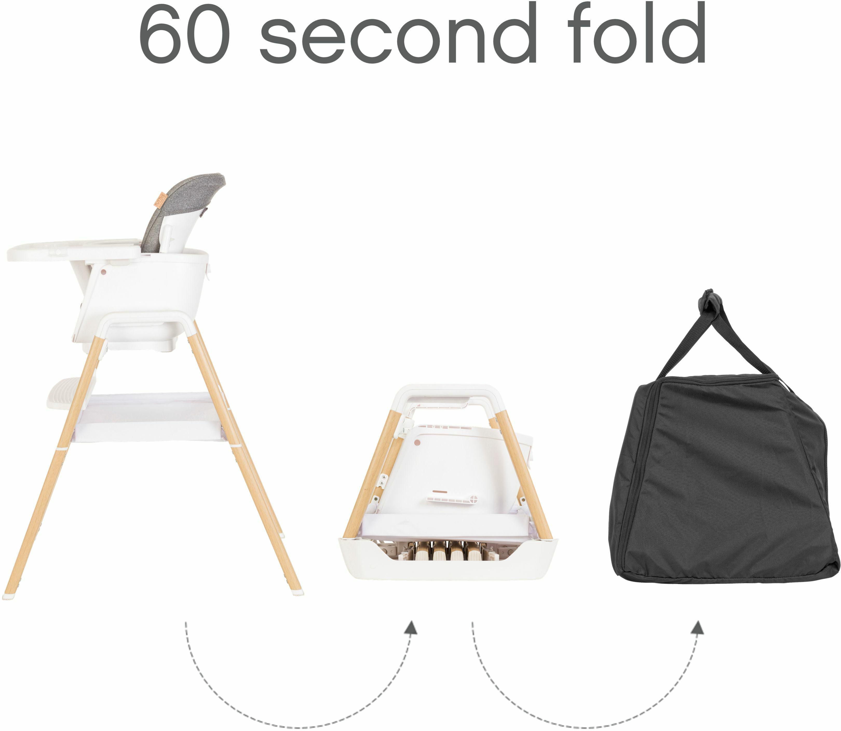 Tutti Bambini Nova Birth -12 Yrs Highchair - White/Oak