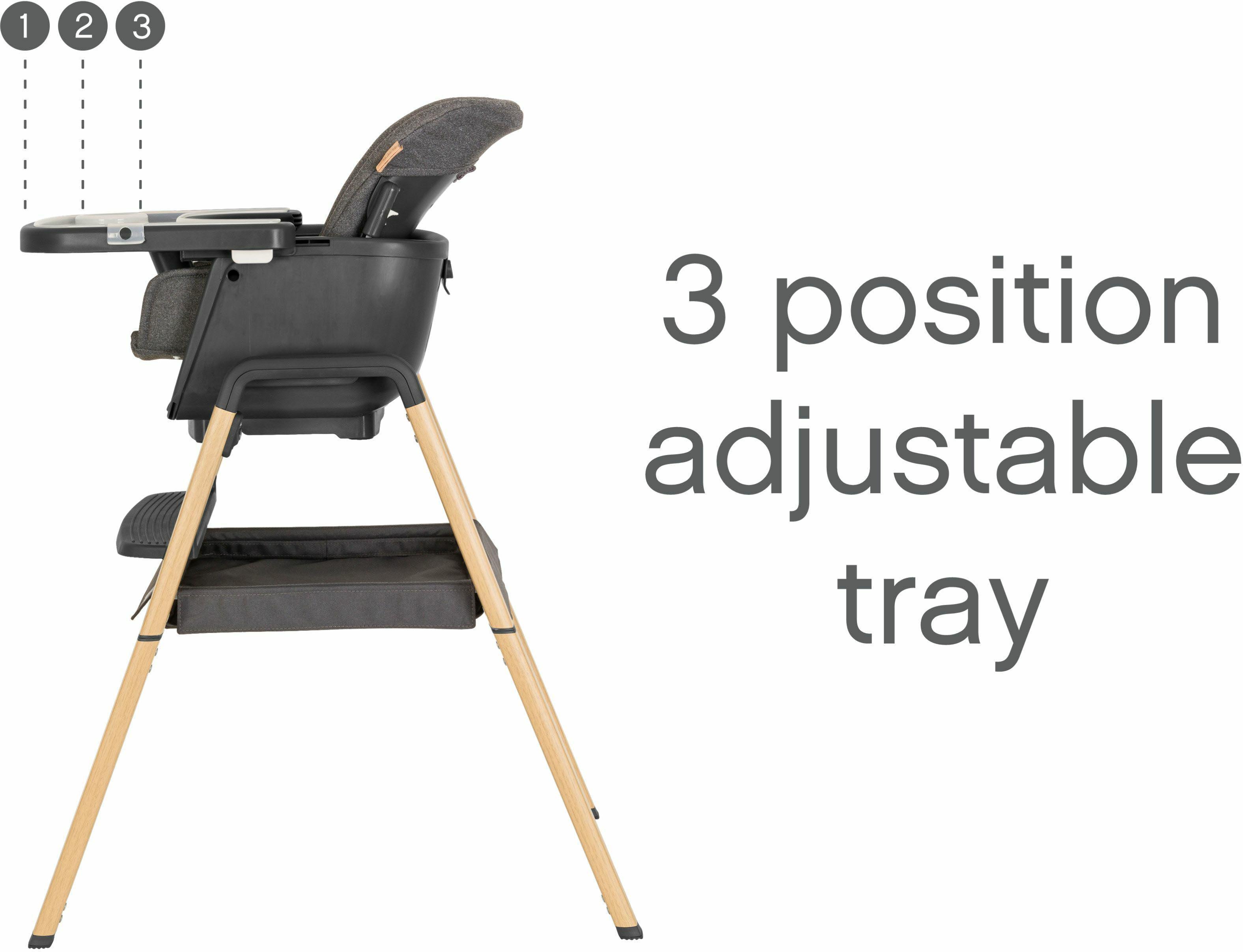 Tutti Bambini Nova Birth - 12 Yrs Highchair - Grey/Oak