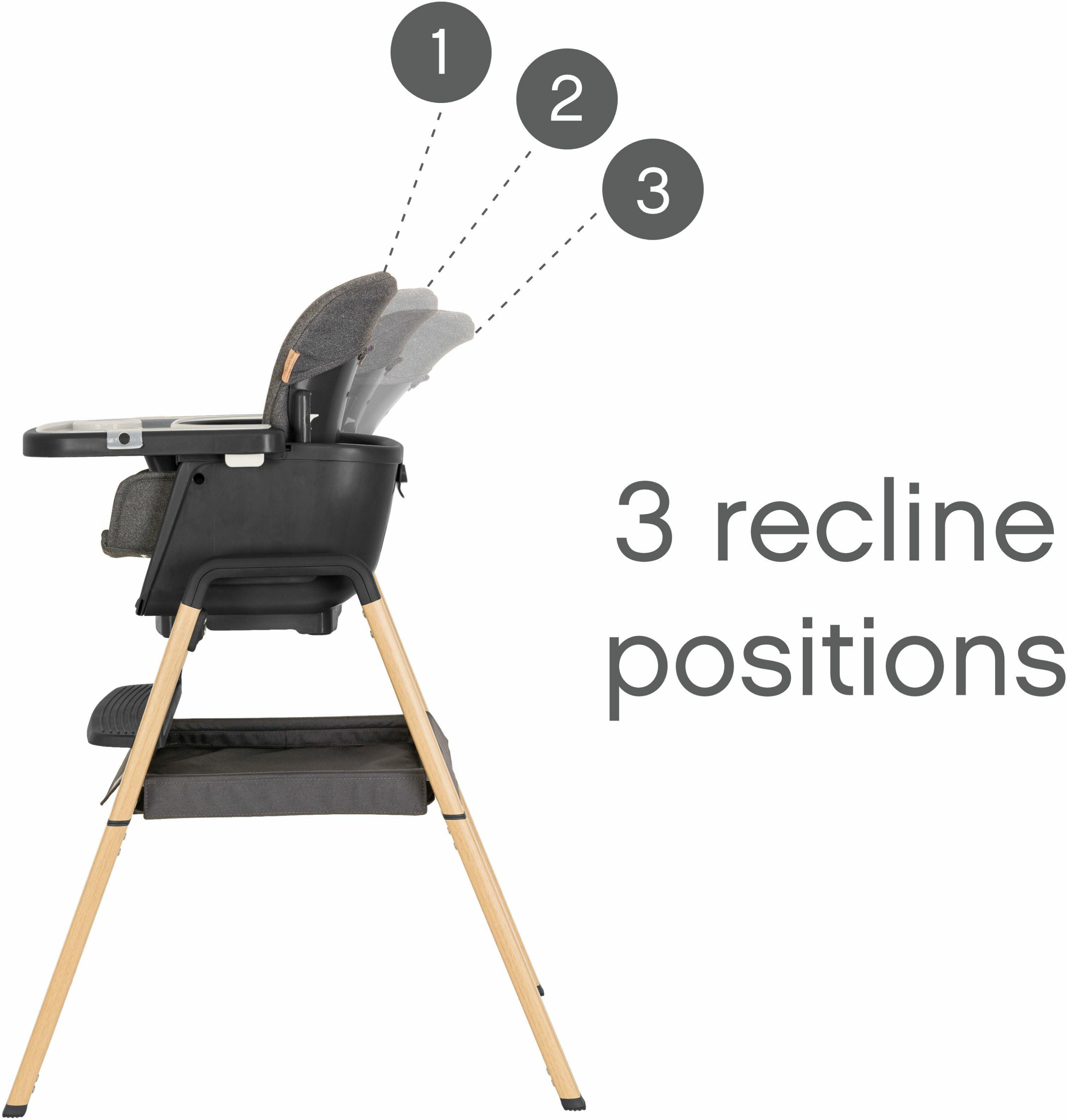 Tutti Bambini Nova Birth - 12 Yrs Highchair - Grey/Oak