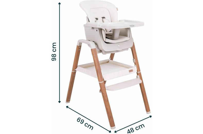 Tutti Bambini Nova Birth -12 Yrs Highchair - Ecru Tutti Bambini Nova Birth -12 Yrs Highchair - Ecru