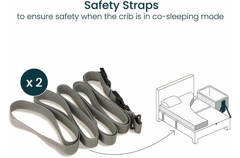 Tutti Bambini Cozee Bedside Crib - Walnut/Ecru Tutti Bambini Cozee Bedside Crib - Walnut/Ecru