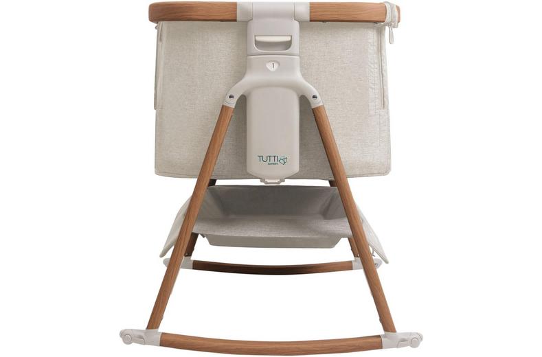 Tutti Bambini CoZee Air Bedside Crib - Walnut/Ecru Tutti Bambini CoZee Air Bedside Crib - Walnut/Ecru