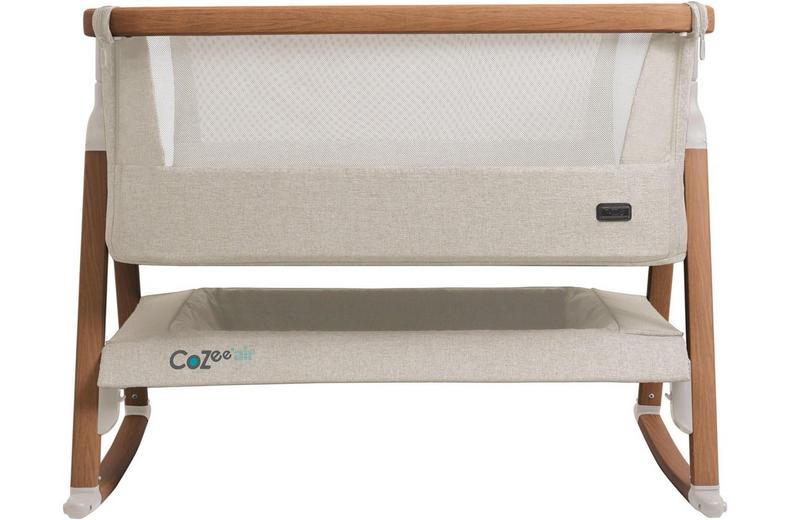 Tutti Bambini CoZee Air Bedside Crib - Walnut/Ecru Tutti Bambini CoZee Air Bedside Crib - Walnut/Ecru