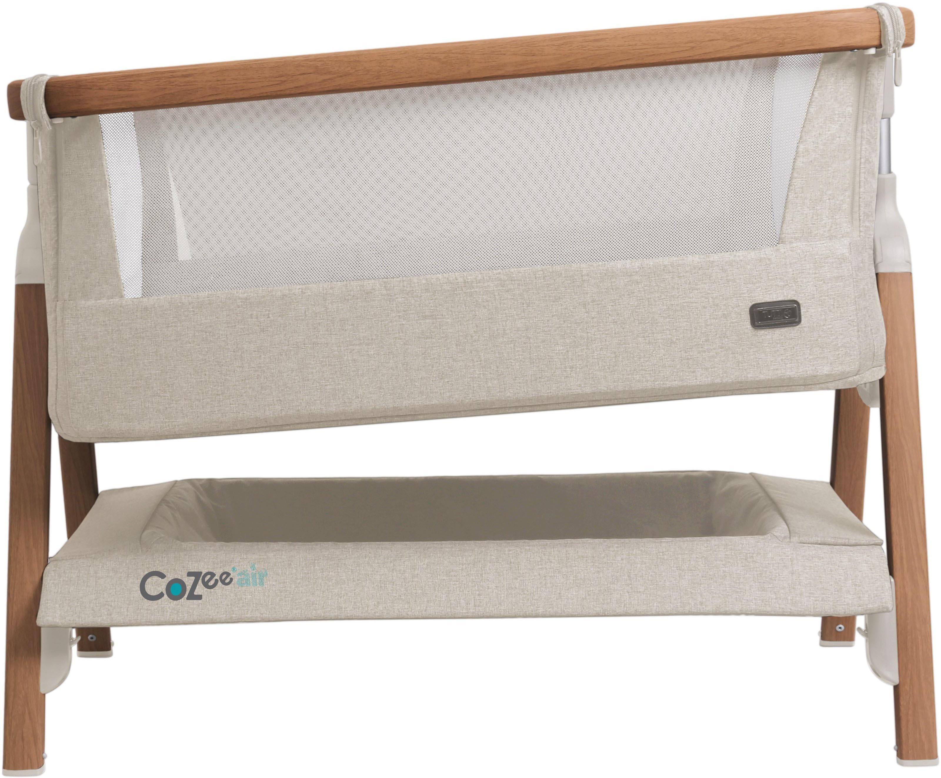 Tutti Bambini CoZee Air Bedside Crib - Walnut/Ecru