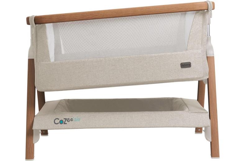 Tutti Bambini CoZee Air Bedside Crib - Walnut/Ecru Tutti Bambini CoZee Air Bedside Crib - Walnut/Ecru