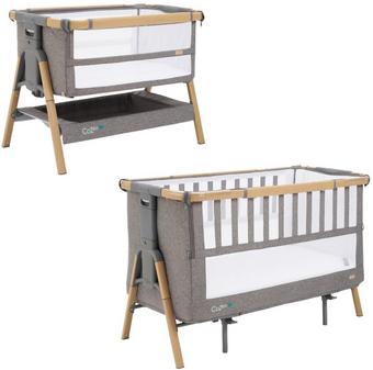 Tutti Bambini Cozee XL Bedside Crib & Cot - Charcoal