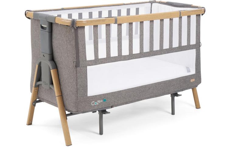 Tutti Bambini Cozee XL Bedside Crib & Cot - Charcoal Tutti Bambini Cozee XL Bedside Crib & Cot - Charcoal