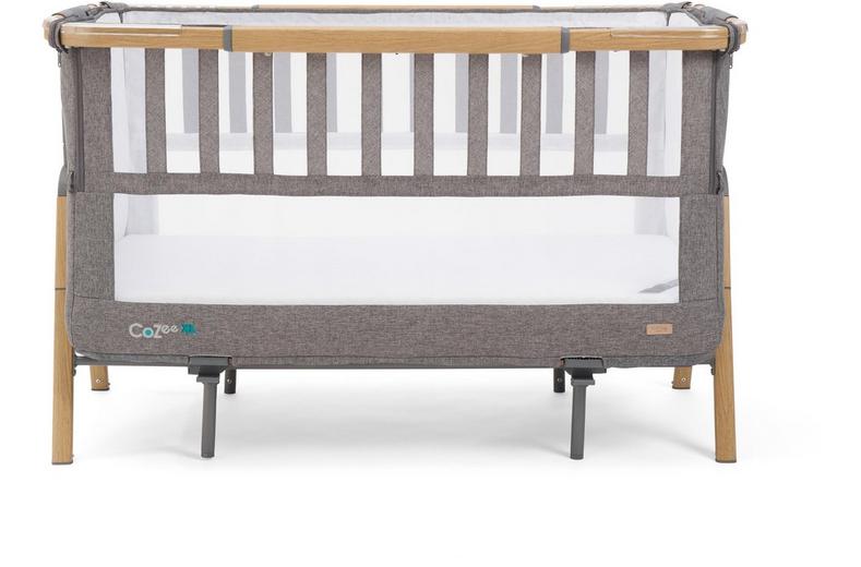 Tutti Bambini Cozee XL Bedside Crib & Cot - Charcoal Tutti Bambini Cozee XL Bedside Crib & Cot - Charcoal