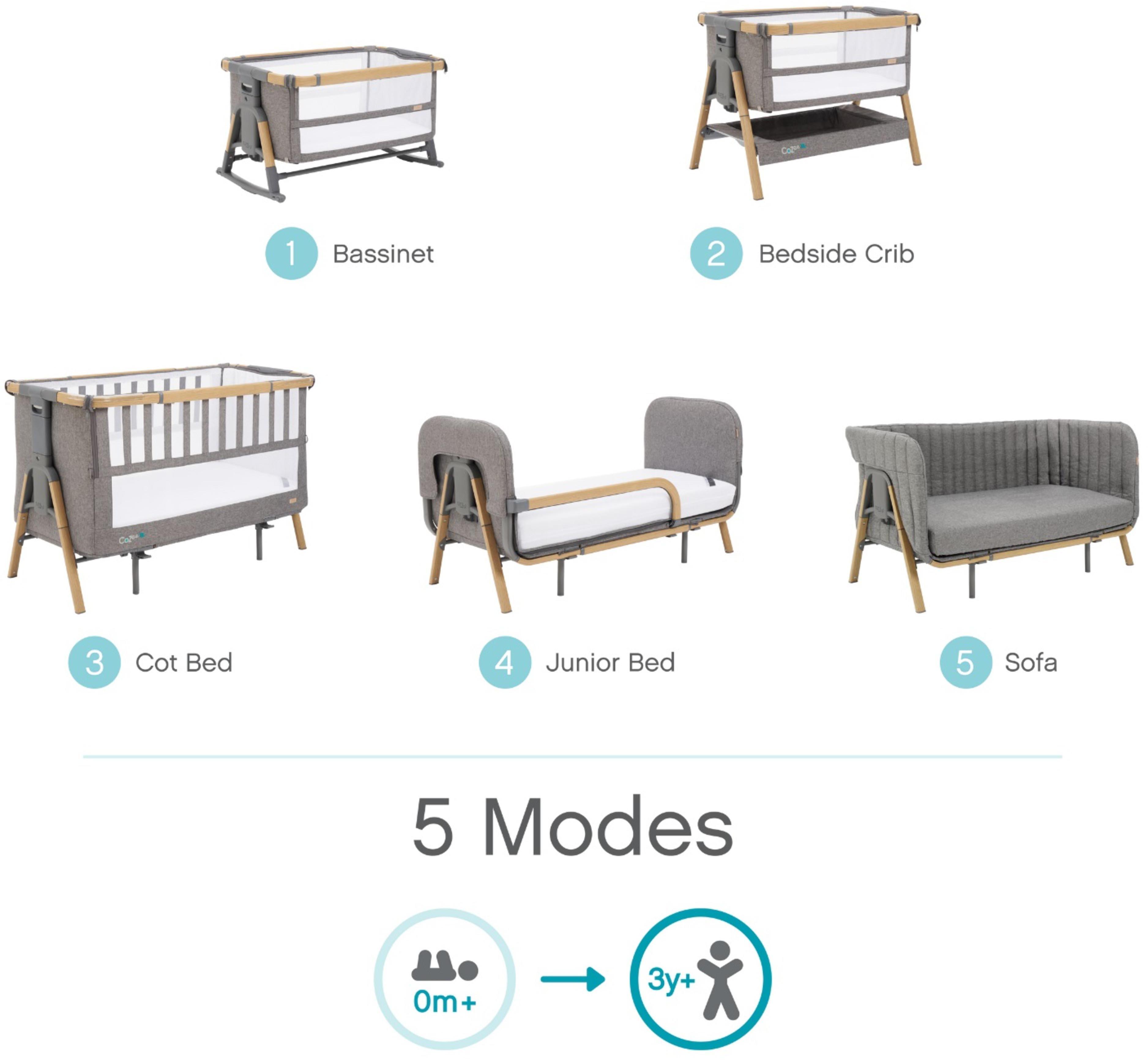 Tutti Bambini CoZee XL Complete- Oak/Charcoal