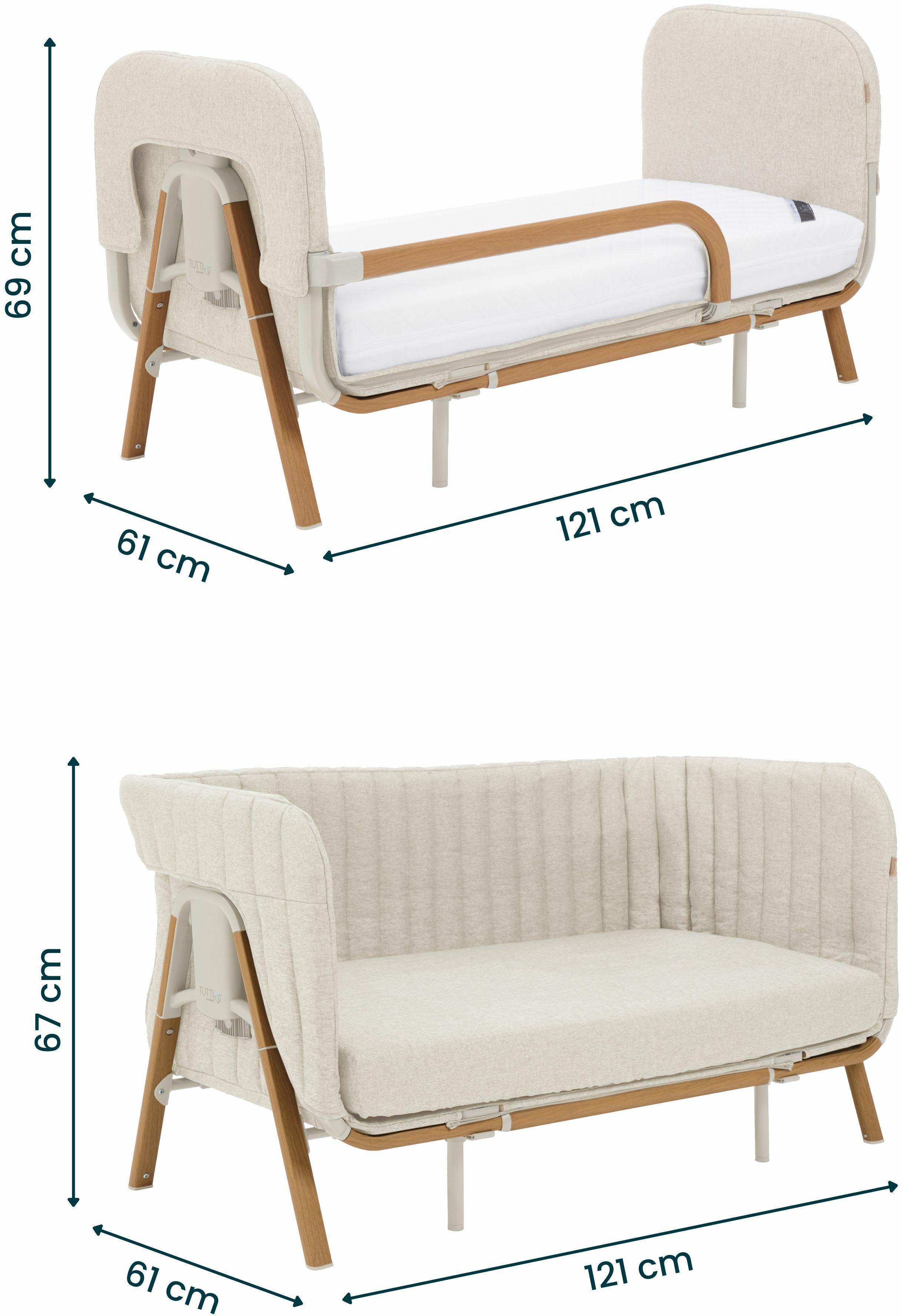 Tutti Bambini CoZee XL Complete -Walnut/Ecru