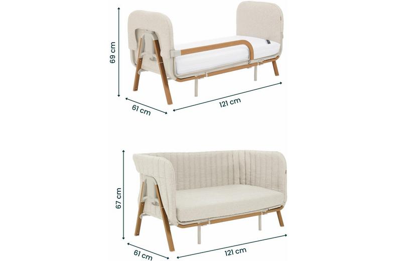 Tutti Bambini CoZee XL Complete -Walnut/Ecru Tutti Bambini CoZee XL Complete -Walnut/Ecru