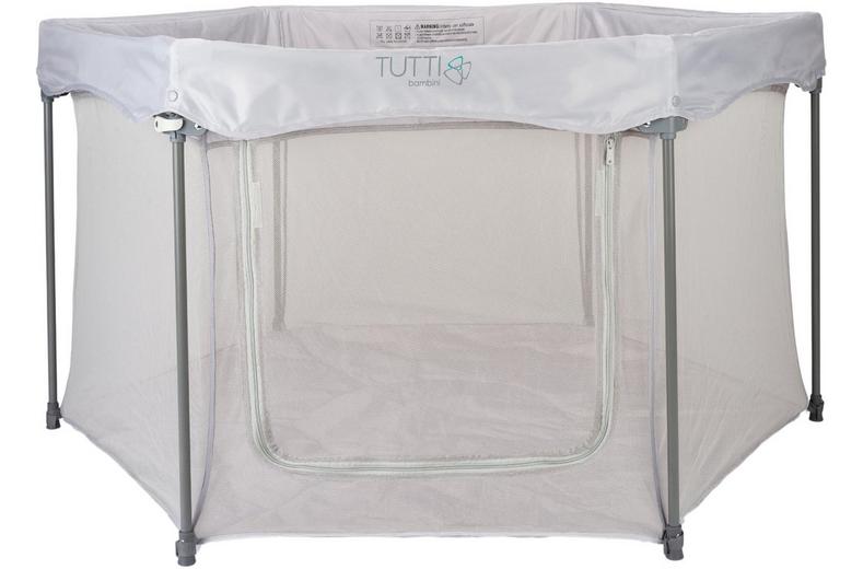 Tutti Bambini Hexa Playpen - Grey Tutti Bambini Hexa Playpen - Grey