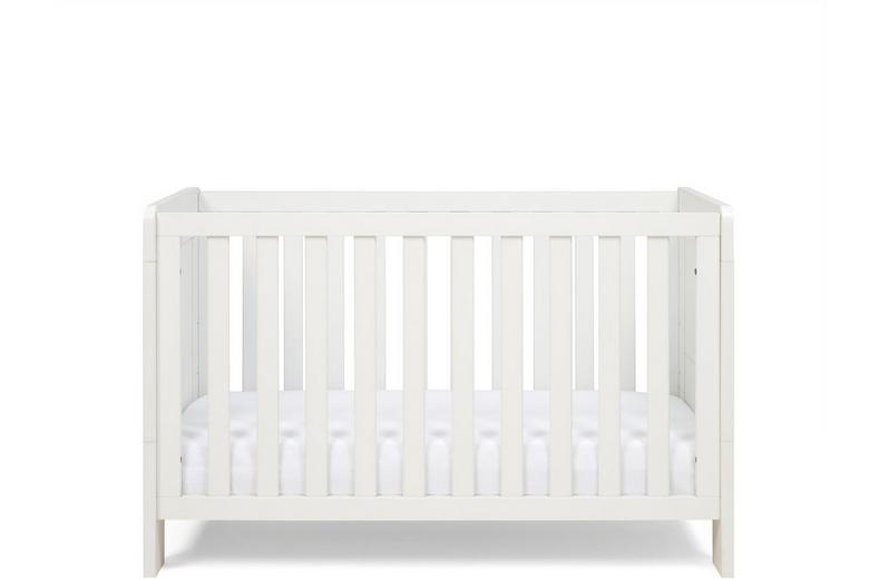 Tutti Bambini Alba Mini Cot Bed - White Tutti Bambini Alba Mini Cot Bed - White