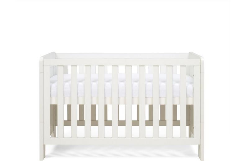 Tutti Bambini Alba Mini Cot Bed - White Tutti Bambini Alba Mini Cot Bed - White