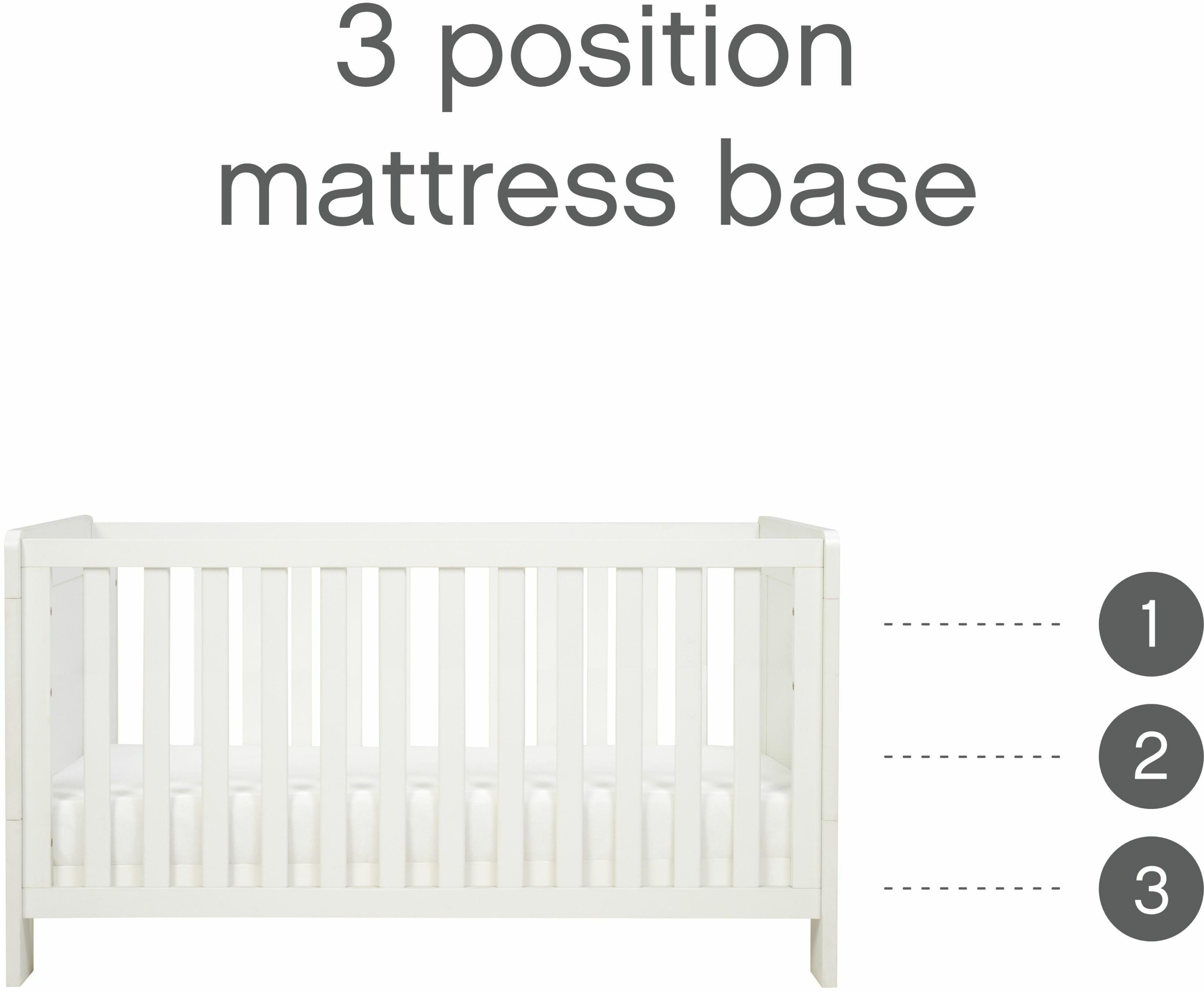 Tutti Bambini Alba Mini Cot Bed - White