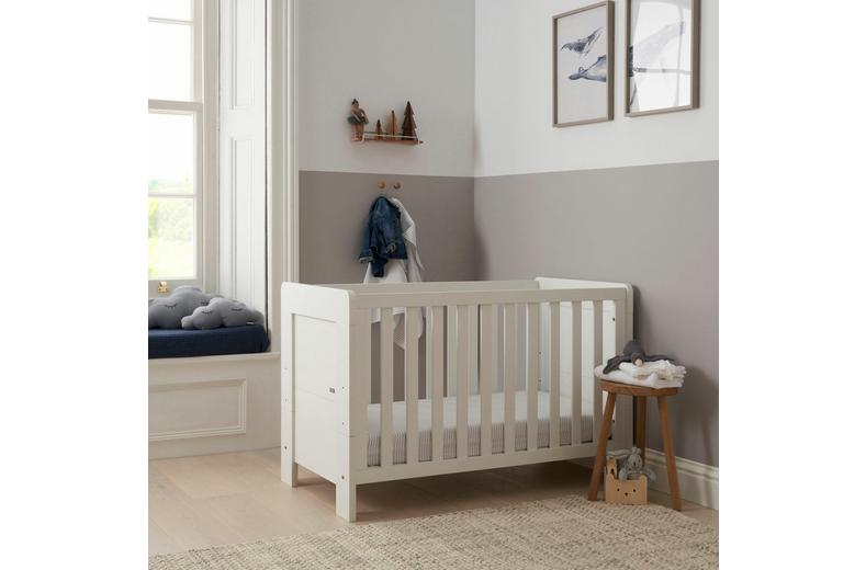 Tutti Bambini Alba Mini Cot Bed - White Tutti Bambini Alba Mini Cot Bed - White