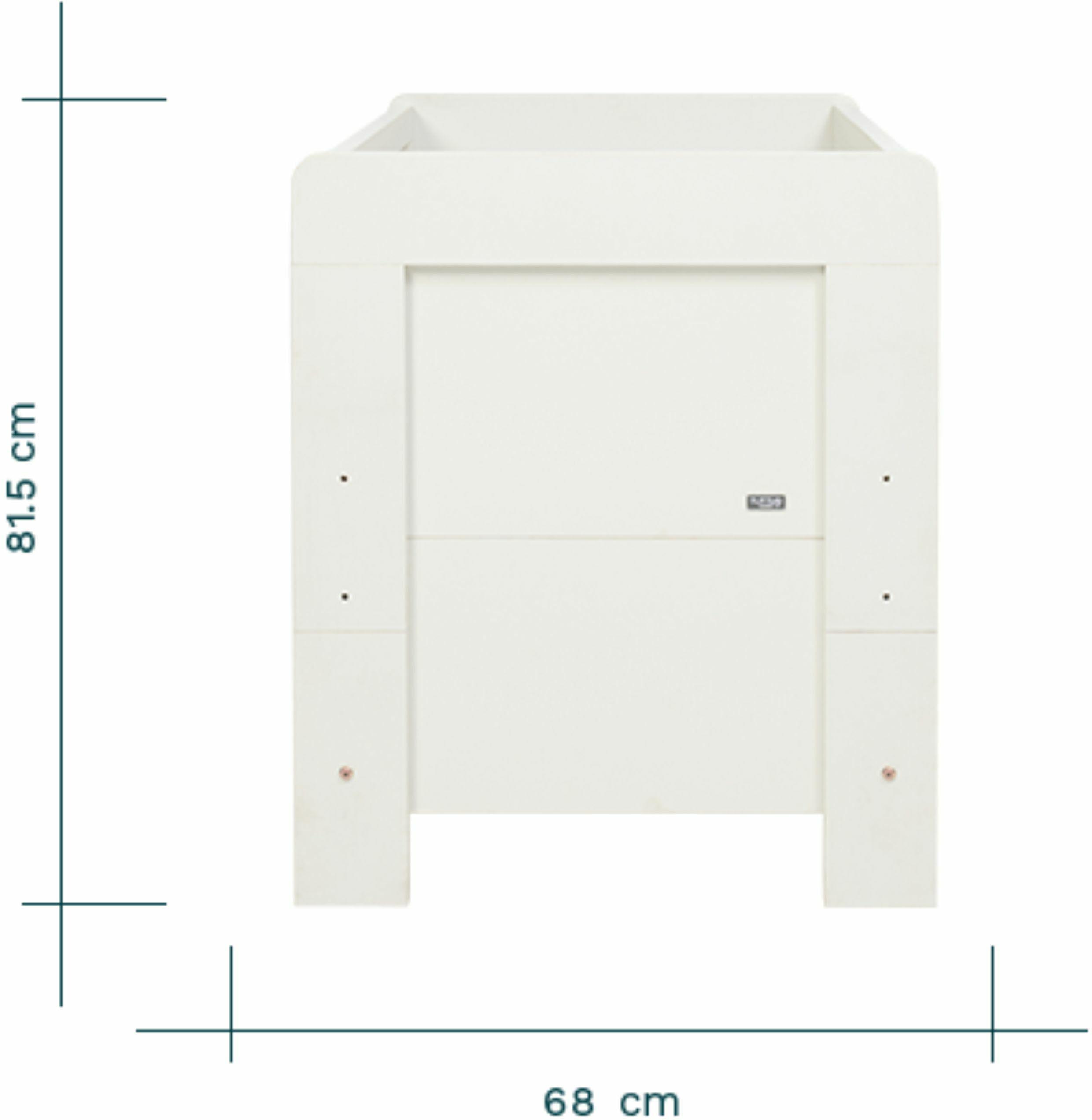 Tutti Bambini Alba Mini Cot Bed - White