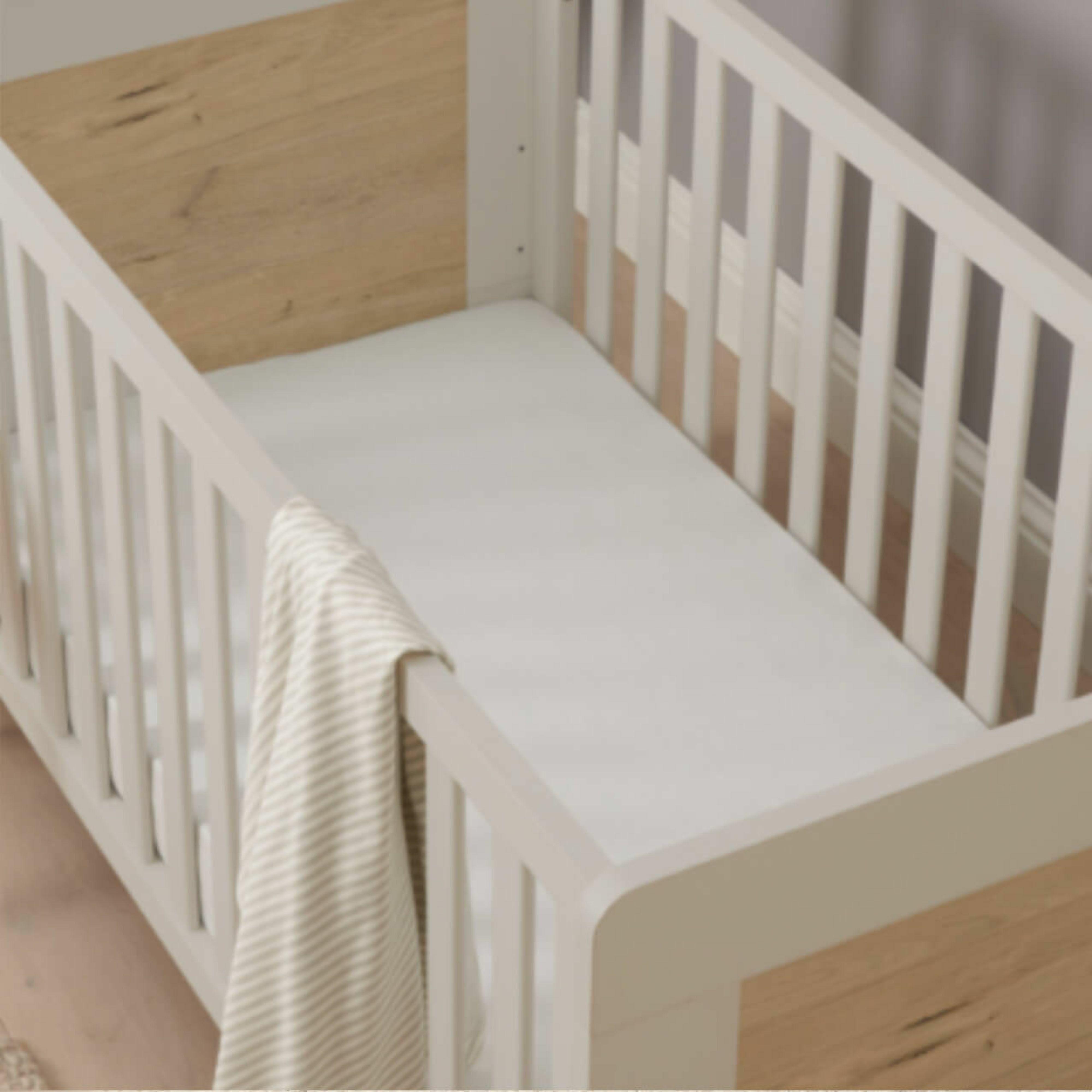 Tutti Bambini Alba Mini Cot Bed   - White Sand /Oak