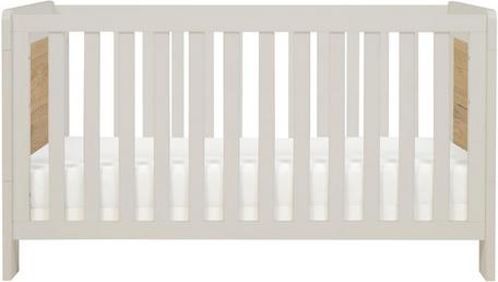 Tutti Bambini Alba Cot Bed White Sand/Oak Halfords UK - Main Image