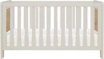 Tutti Bambini Alba Cot Bed  - White Sand/Oak