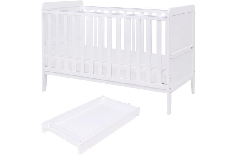 Tutti Bambini Rio Cot Bed Changer & Mattress - White Tutti Bambini Rio Cot Bed Changer & Mattress - White