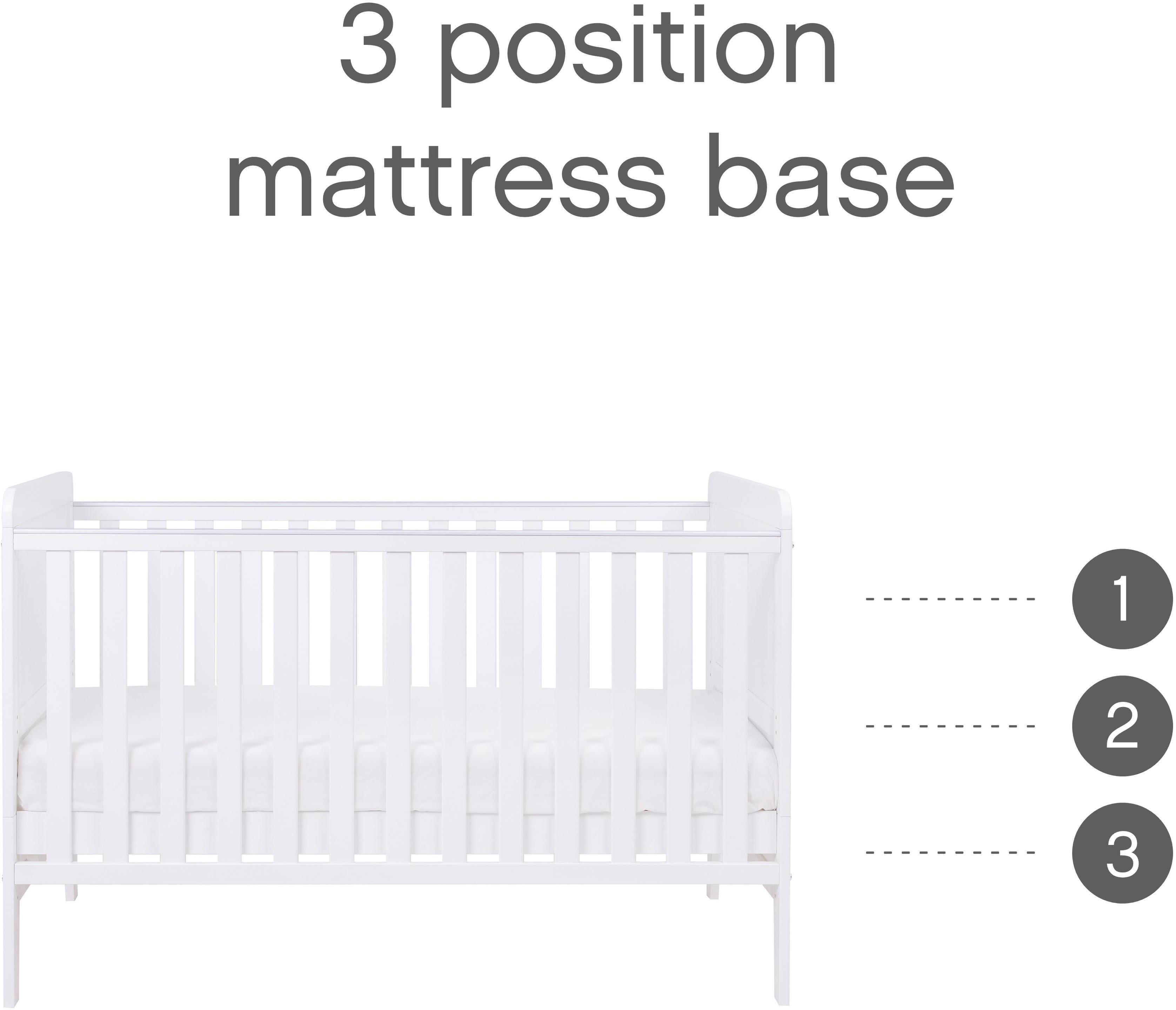 Tutti Bambini Rio Cot Bed Changer & Mattress - White