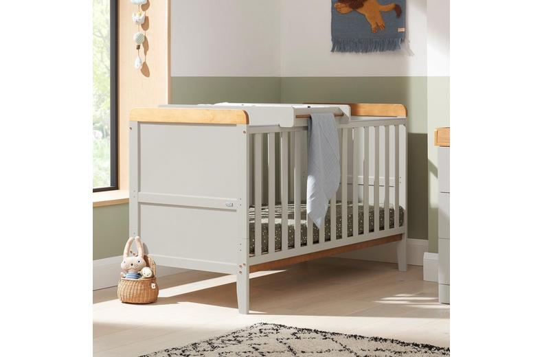Tutti Bambini Rio Cot Bed Changer & Mattress - Grey Tutti Bambini Rio Cot Bed Changer & Mattress - Grey