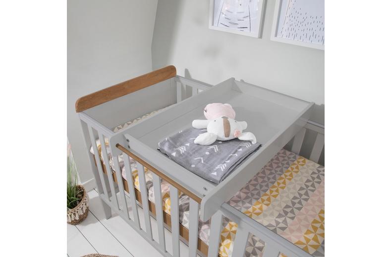 Tutti Bambini Rio Cot Bed Changer & Mattress - Grey Tutti Bambini Rio Cot Bed Changer & Mattress - Grey