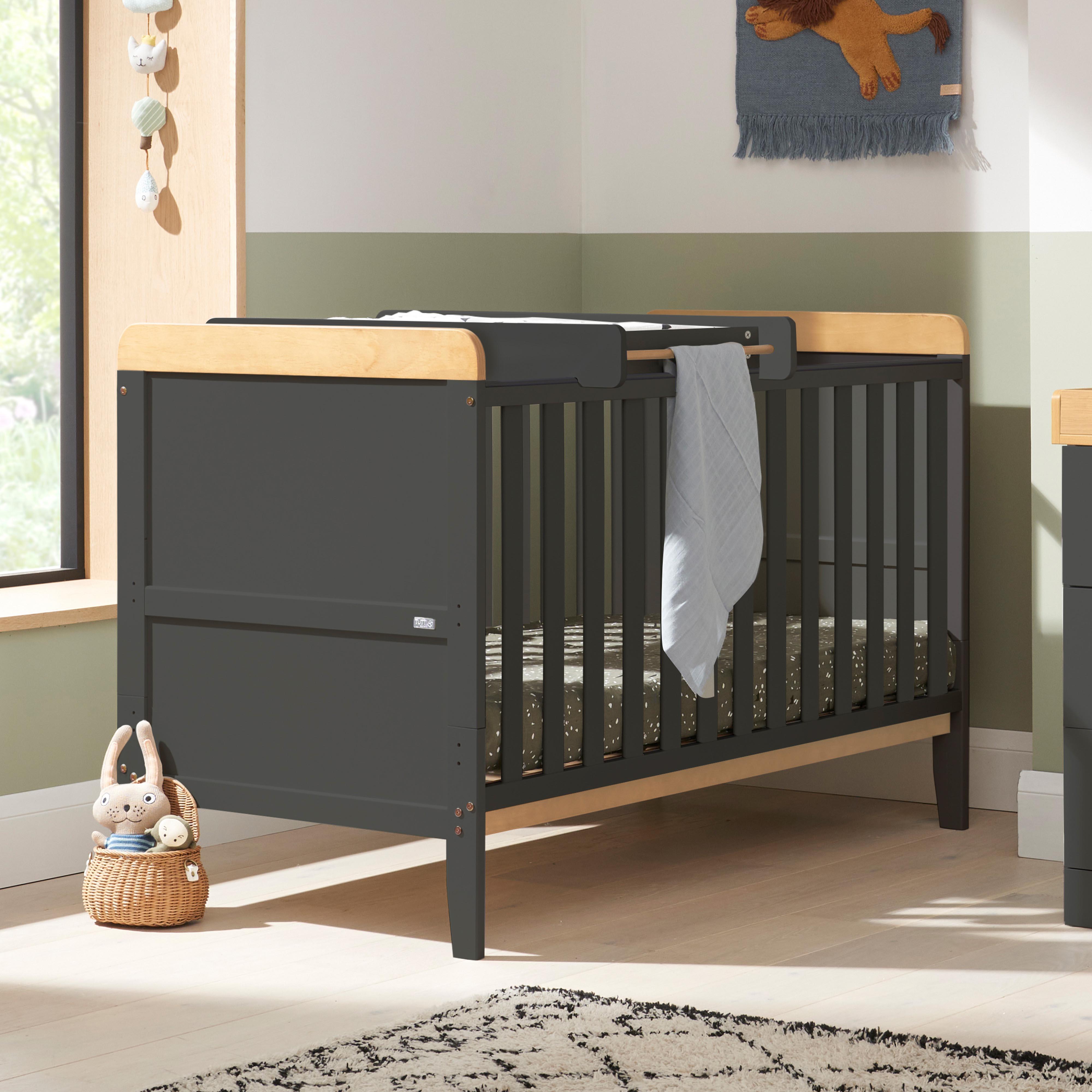 Tutti Bambini Rio Cot Bed Changer & Mattress - Slate