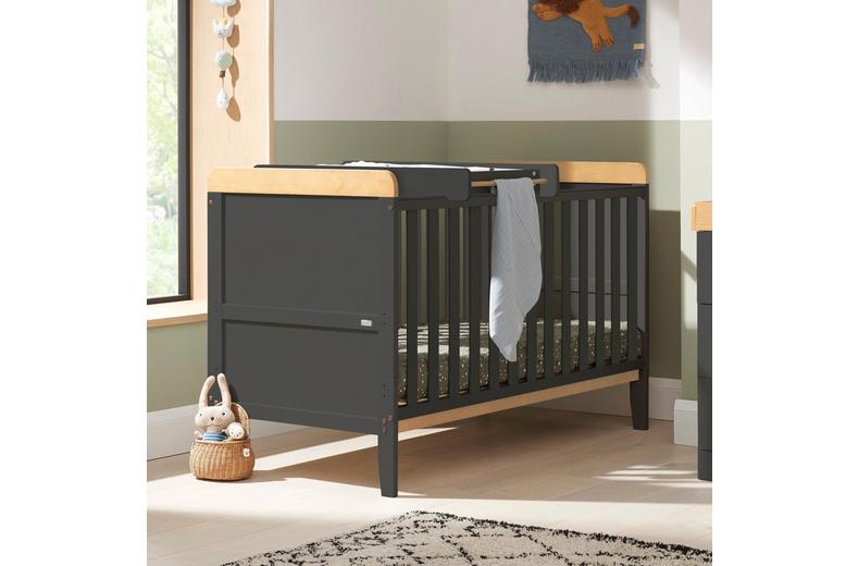 Tutti Bambini Rio Cot Bed Changer & Mattress - Slate Tutti Bambini Rio Cot Bed Changer & Mattress - Slate