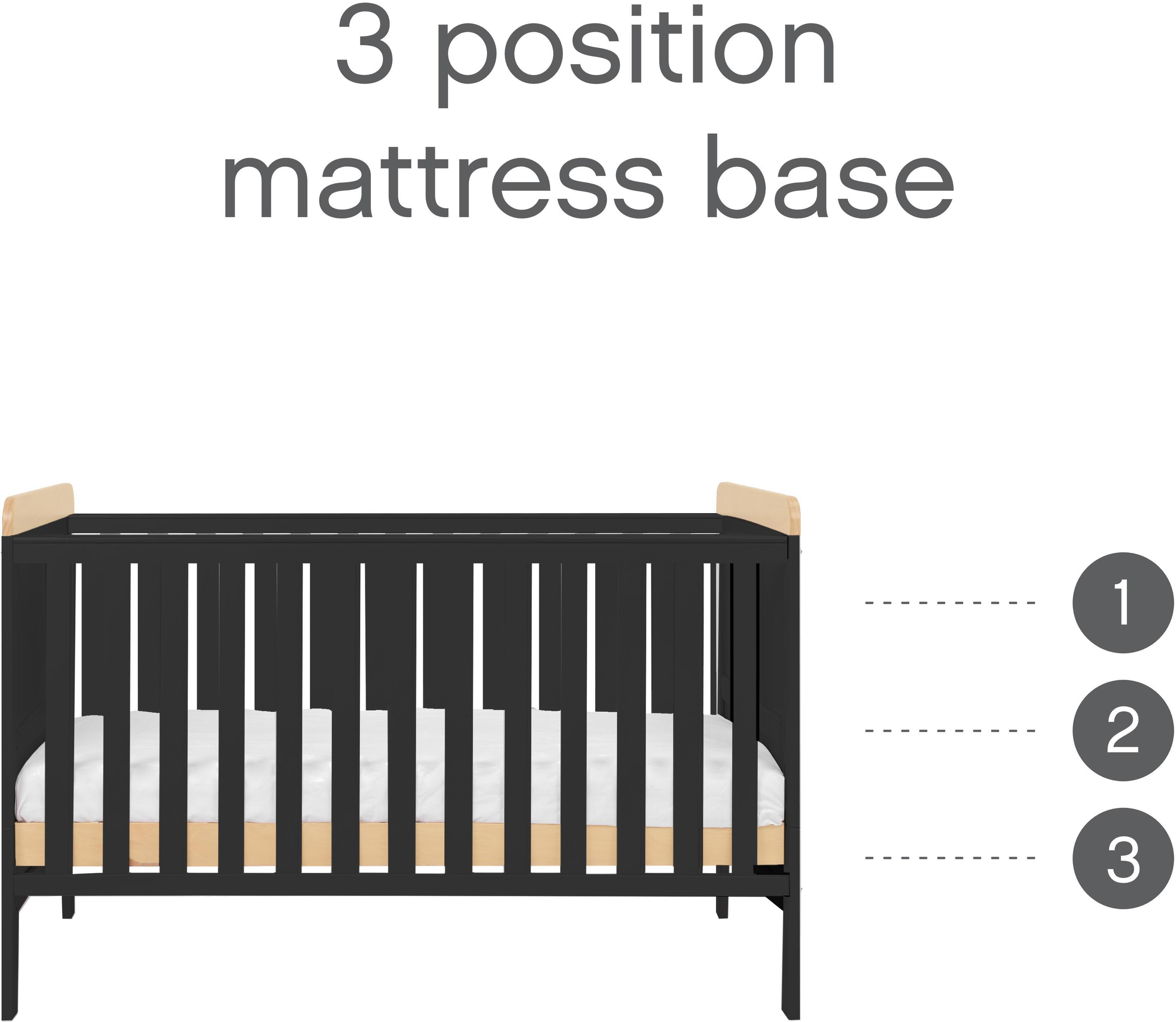 Tutti Bambini Rio Cot Bed Changer & Mattress - Slate