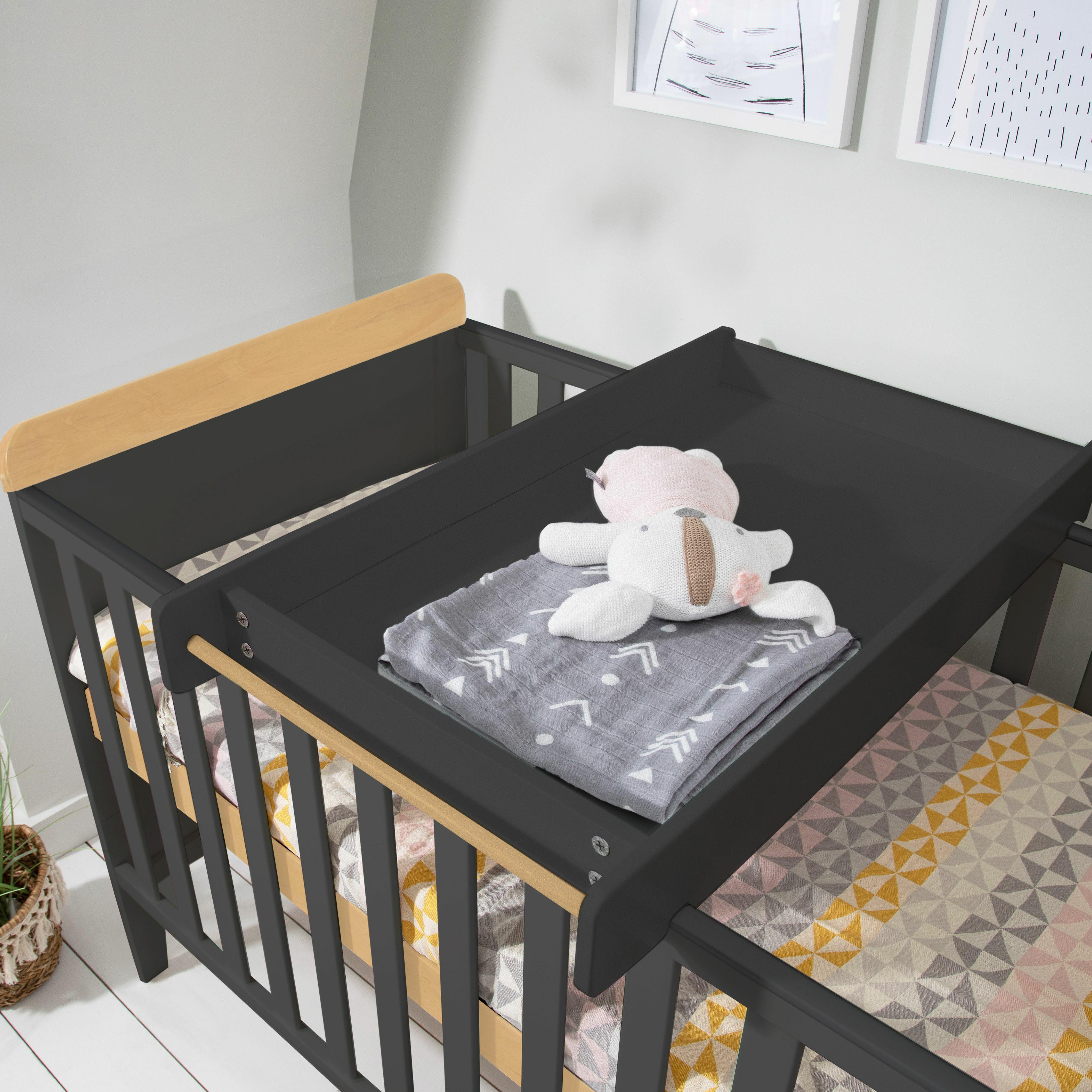 Tutti Bambini Rio Cot Bed Changer & Mattress - Slate