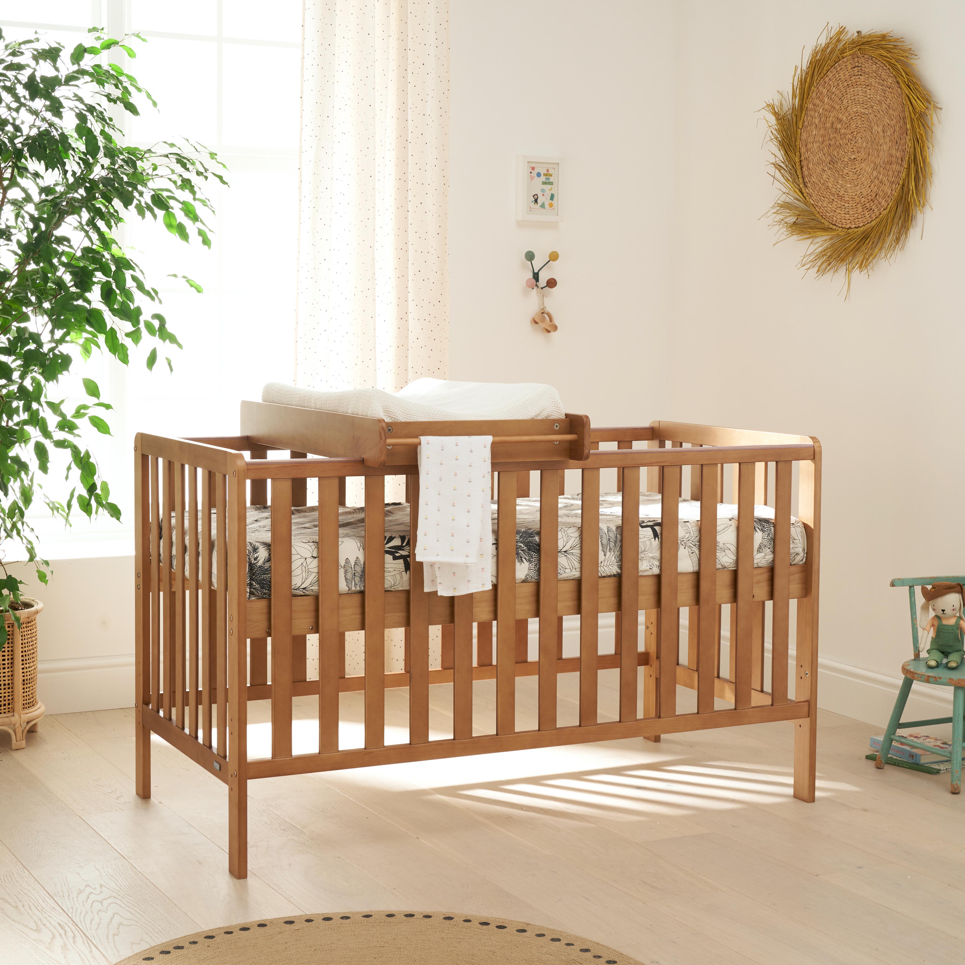 Tutti Bambini Malmo Cot Bed Changer and Mattress - Oak