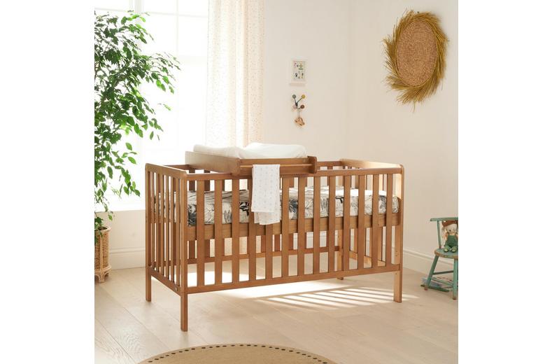 Tutti Bambini Malmo Cot Bed Changer and Mattress - Oak Tutti Bambini Malmo Cot Bed Changer and Mattress - Oak