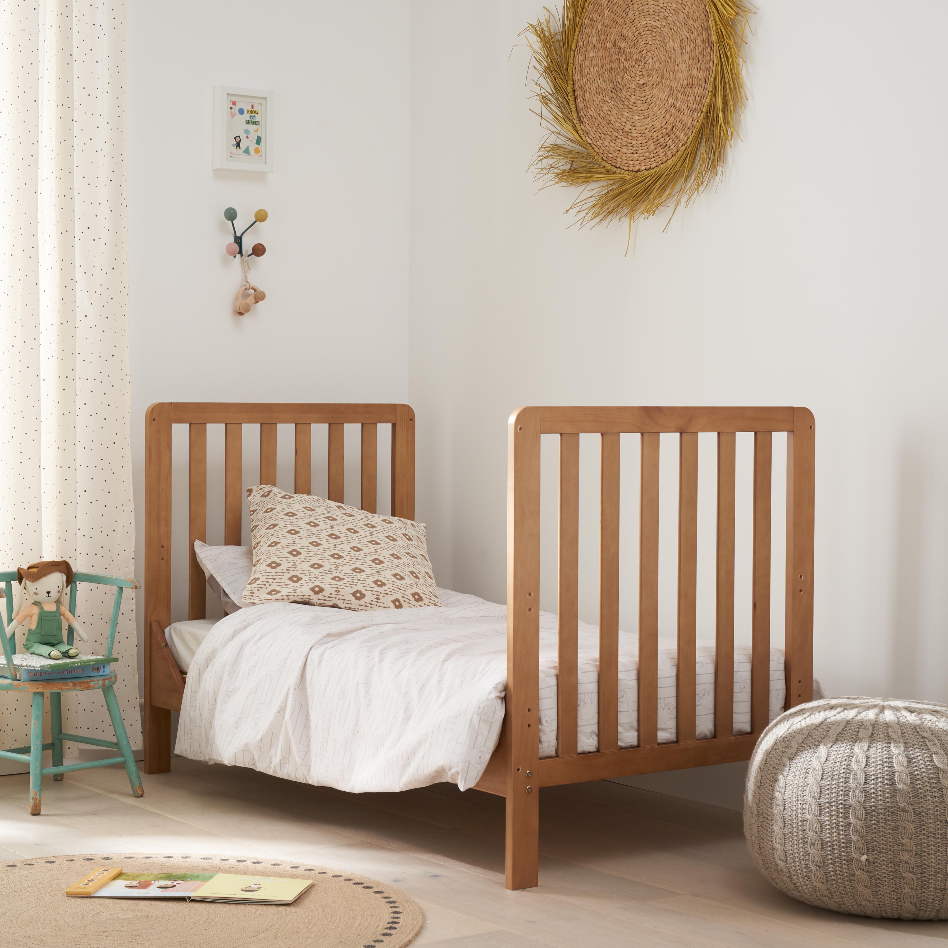 Tutti Bambini Malmo Cot Bed Changer and Mattress - Oak