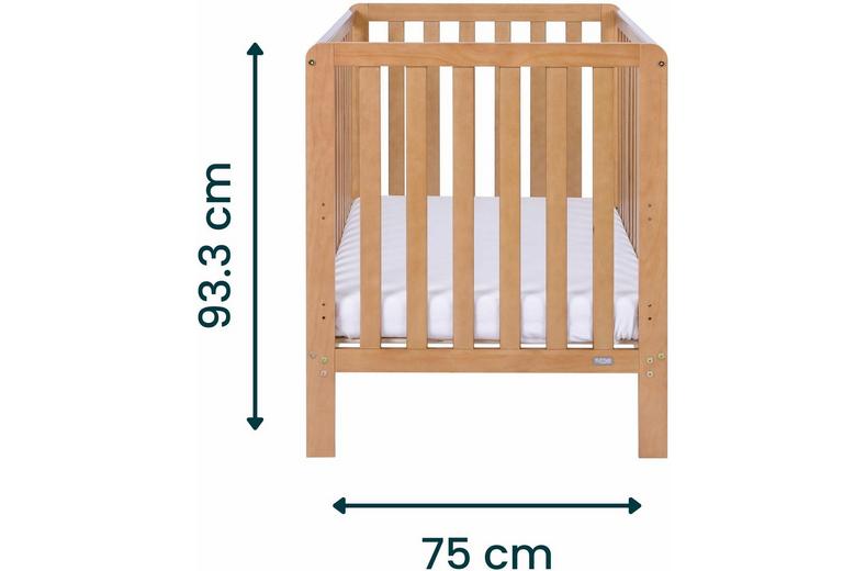 Tutti Bambini Malmo Cot Bed Changer and Mattress - Oak Tutti Bambini Malmo Cot Bed Changer and Mattress - Oak