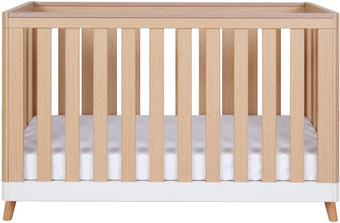 Tutti Bambini Hygge Mini Cot Bed  - White/Light Oak