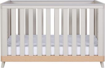 Tutti Bambini Hygge Mini Cot Bed - Light Oak/Wh Sand