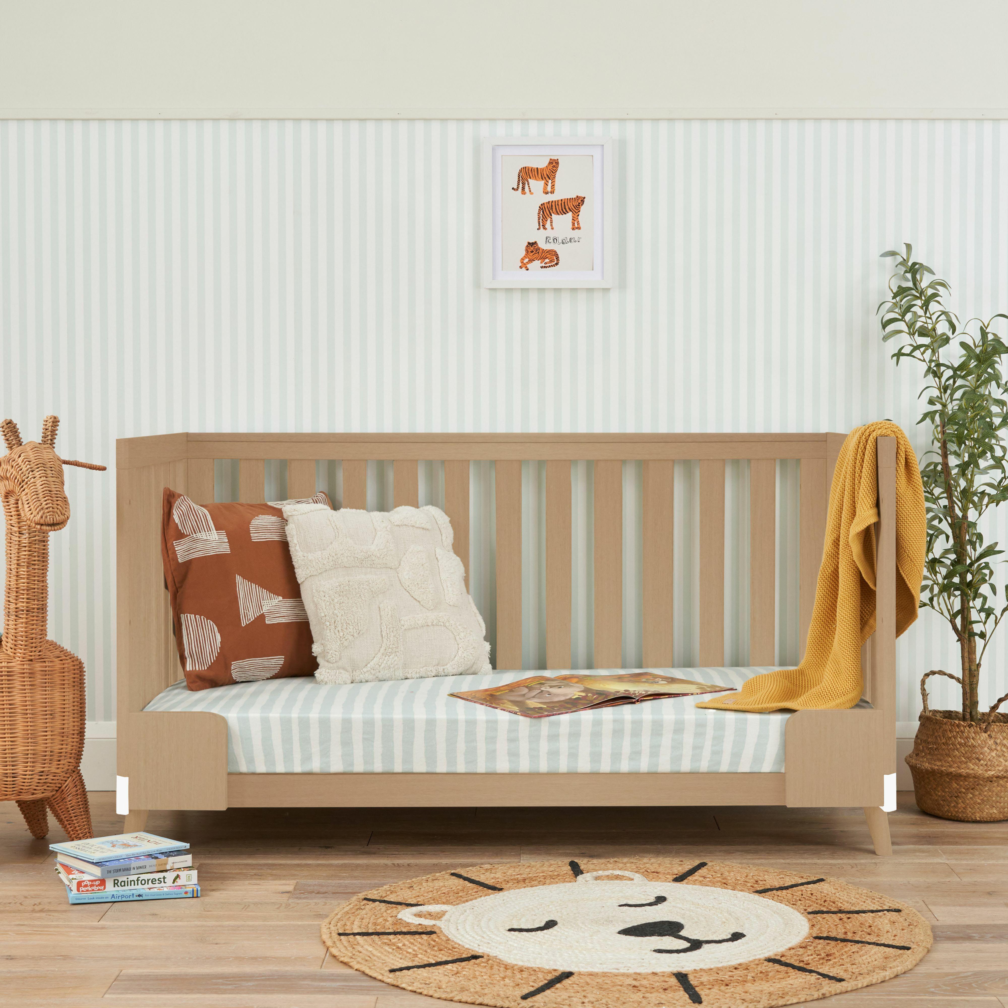 Tutti Bambini Hygge Cot Bed  - White/Light Oak
