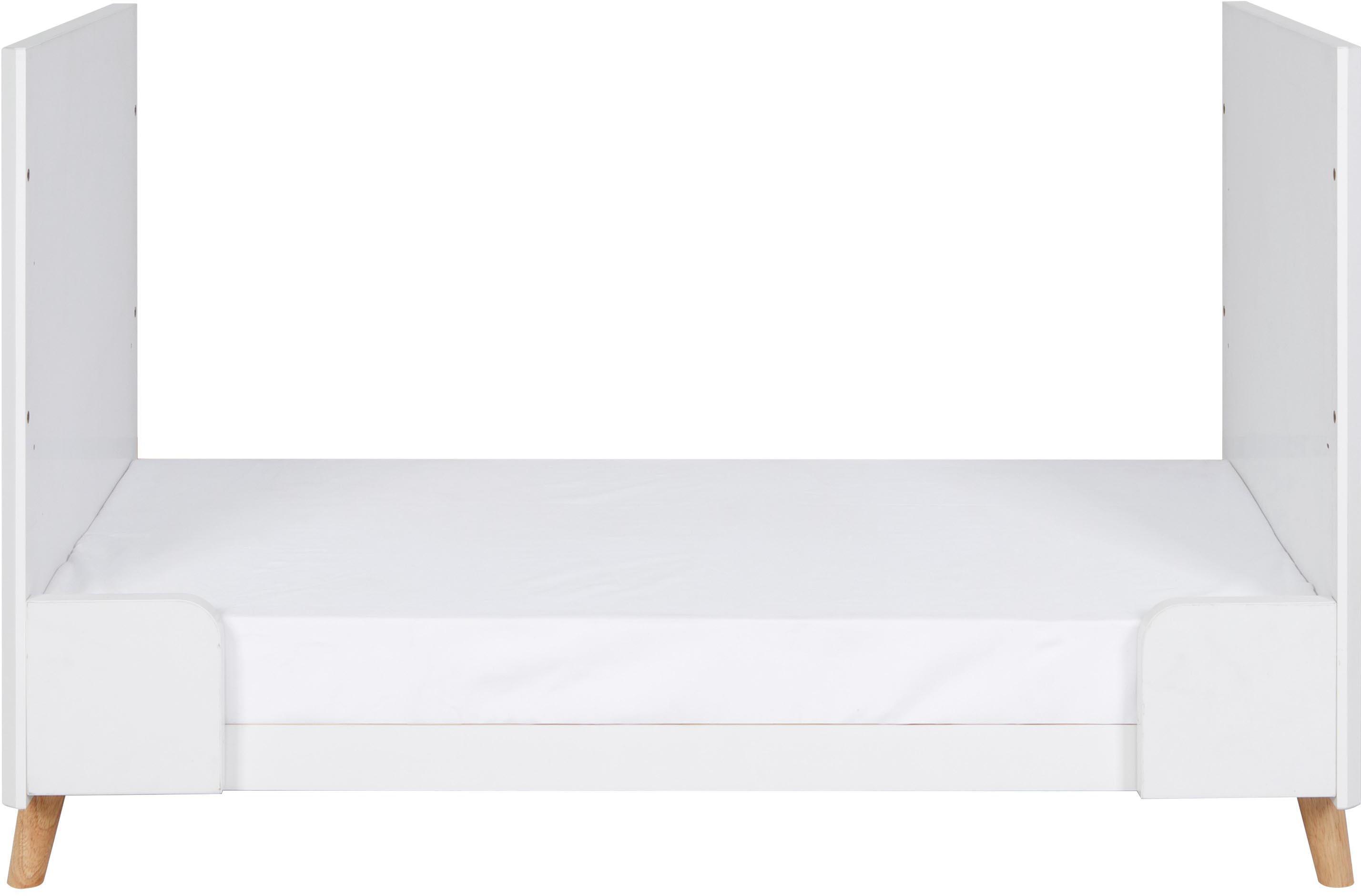 Tutti Bambini Fika Mini Cot Bed  - White/Light Oak