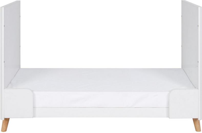 Tutti Bambini Fika Mini Cot Bed - White/Light Oak Tutti Bambini Fika Mini Cot Bed - White/Light Oak