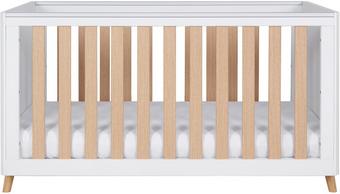 Tutti Bambini Fika Cot Bed - White/Light Oak
